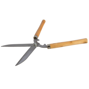 Ножницы садовые сталь 20см ручки дерево