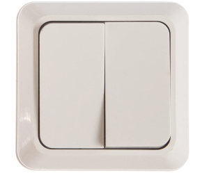 Выключатель Олимп 2кл. наружный с индик.