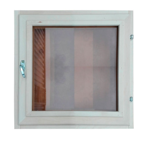 Форточка осина 600*600*65мм двойное стекло, фурнитура ***