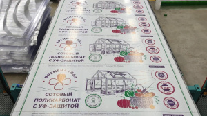 Поликарбонат сотовый прозрачный 4мм  2,1*6м Времена года 0,42 г.Кострома ***