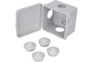 Коробка распаячная 4 вх. ОП 65*65*50мм