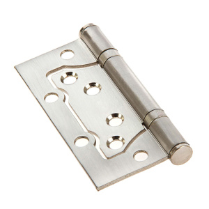 Петля без врезки 100*75 никель матовый 