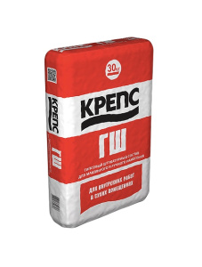 Штукатурка гипсовая Крепс ГШ 30кг