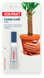 Клей-гель супер Контакт 3г