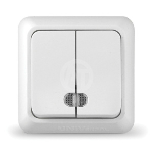 Выключатель Таймыр 2кл. внутренний с индик.