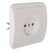 Розетка Валдай 1 мест. внутренняя с зазем.