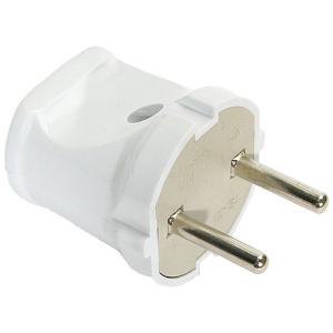 Вилка прямая без заземл. 6А 250В 