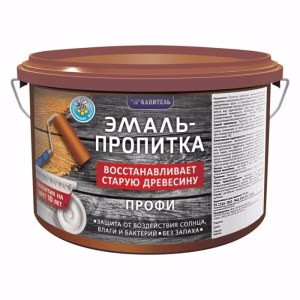 Эмаль пропитка Профи Бау Про белая 0,8кг