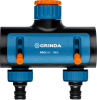 Распределитель поливочный Grinda 3/4&quot; - 1&quot; двухканальный