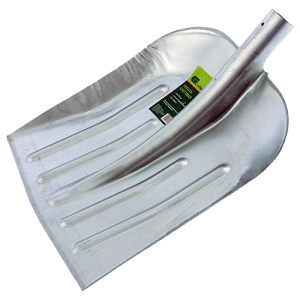 Лопата снегоуб. 330*365 стальная оцинкованная б/черенка 