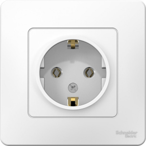 Розетка Бланка 1 мест. внутренняя с зазем. 