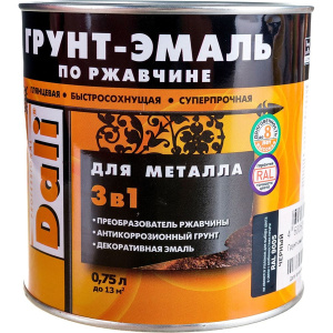 Грунт-эмаль по ржавчине DALI 0,75л белая